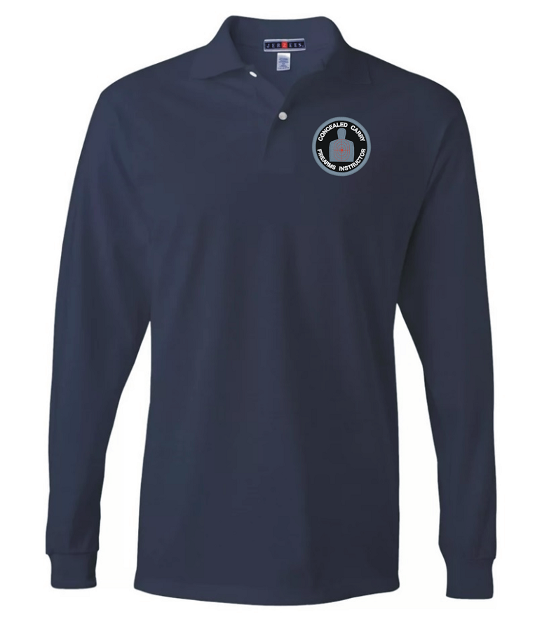 Concealed Carry Firearms Instructor Polo 50/50 L/S #929 (image for) Concealed Carry Firearms Instructor Polo 50/50 L/S #929